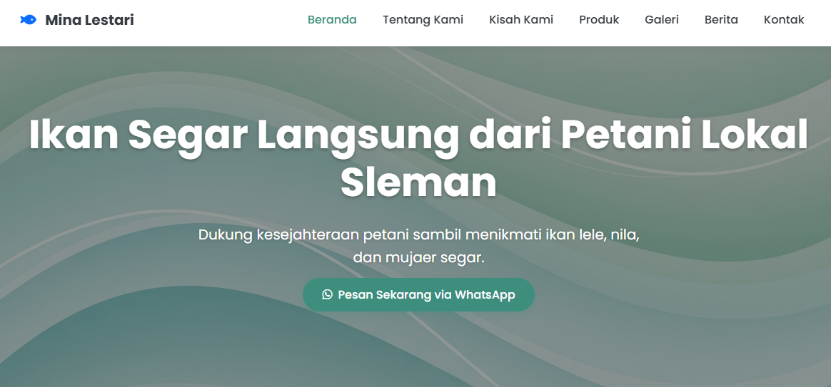 UPN Veteran Yogyakarta Kembangkan Website untuk Komunitas Ikan “Mina Lestari” untuk Perkuat Pemasaran Digital Berbasis Komunitas